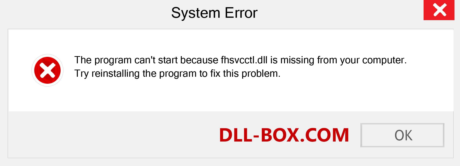  fhsvcctl.dll file is missing?. Download for Windows 7, 8, 10 - Fix  fhsvcctl dll Missing Error on Windows, photos, images